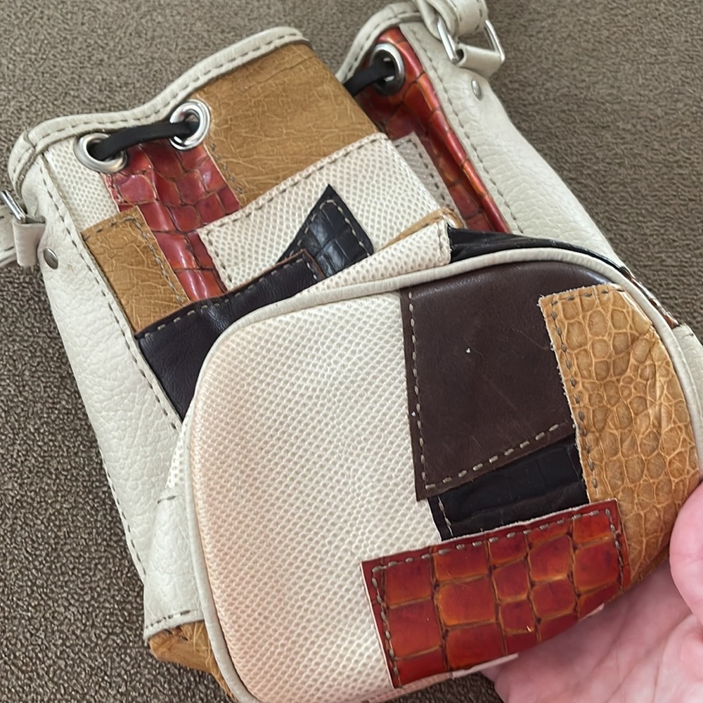 Unbranded Multicolored Patchwork Shoulder Bag Pur… - image 4